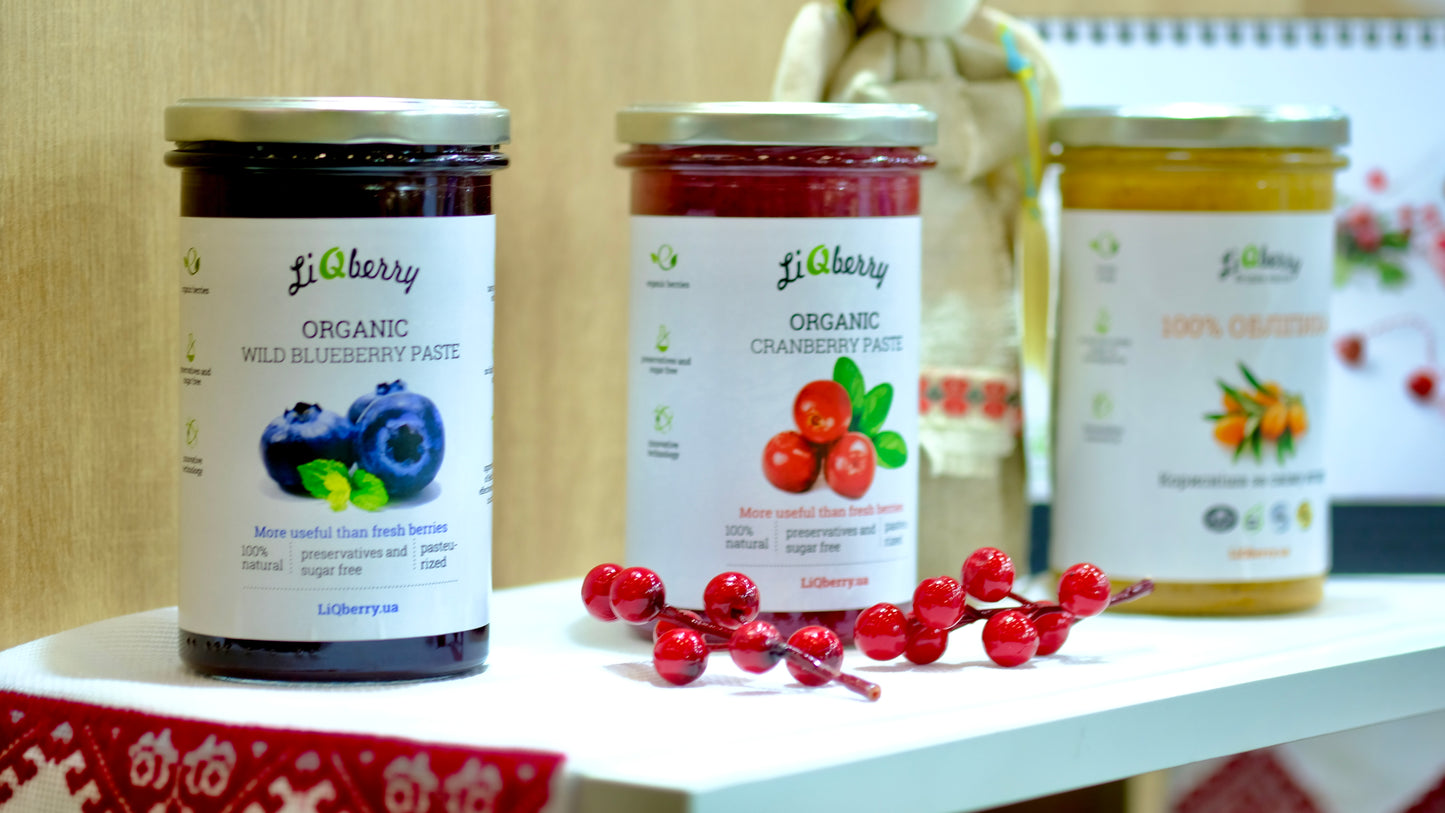 Organic Wild Blueberry Puree - No added sugar