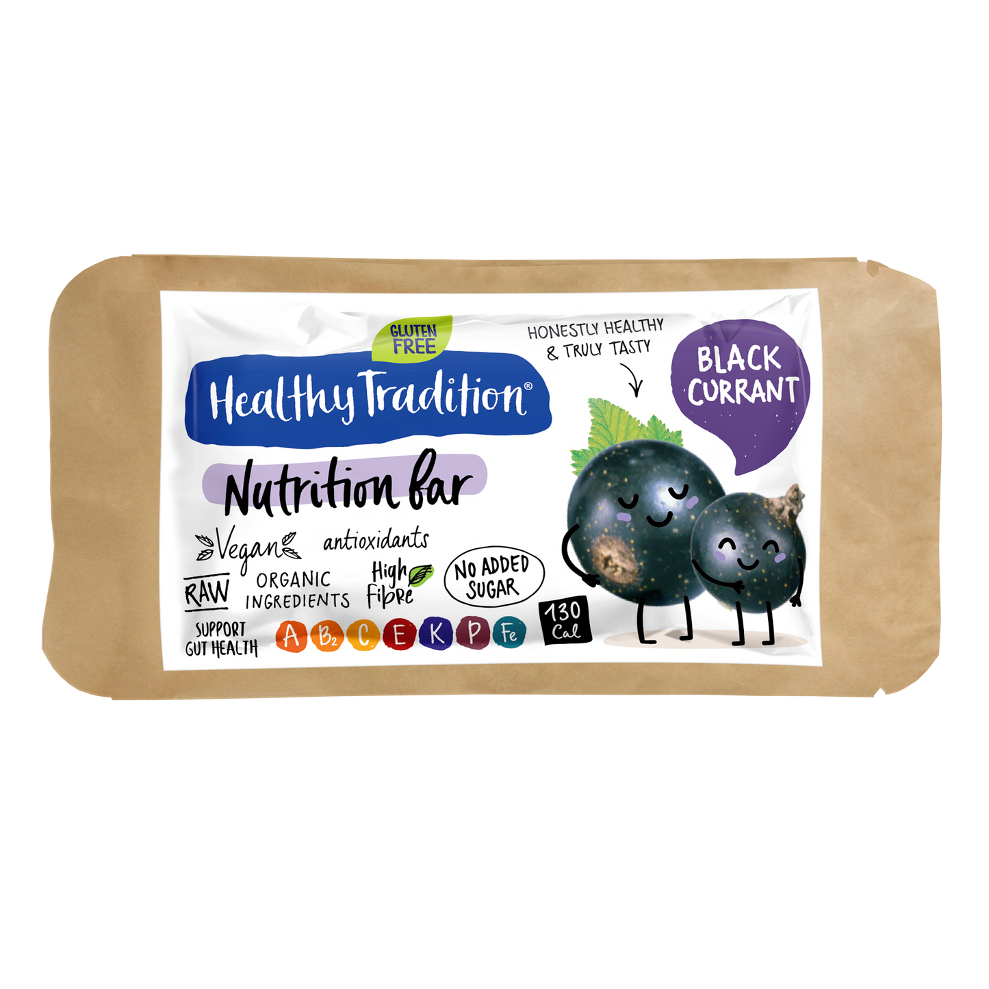 Nutrition Bar Black Currant - Raw * Vegan * No added sugar