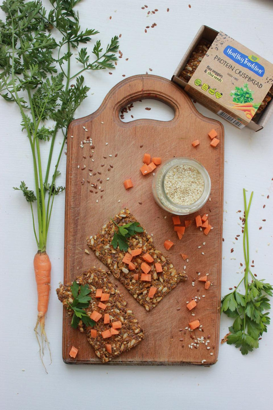 Protein Crispbread Veggies - Raw * Free from * Vegan