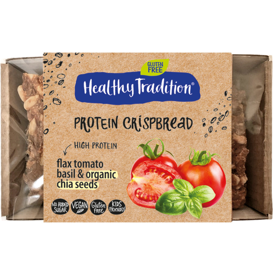 Protein Crispbread Tomato Basil - Raw * Free from * Vegan