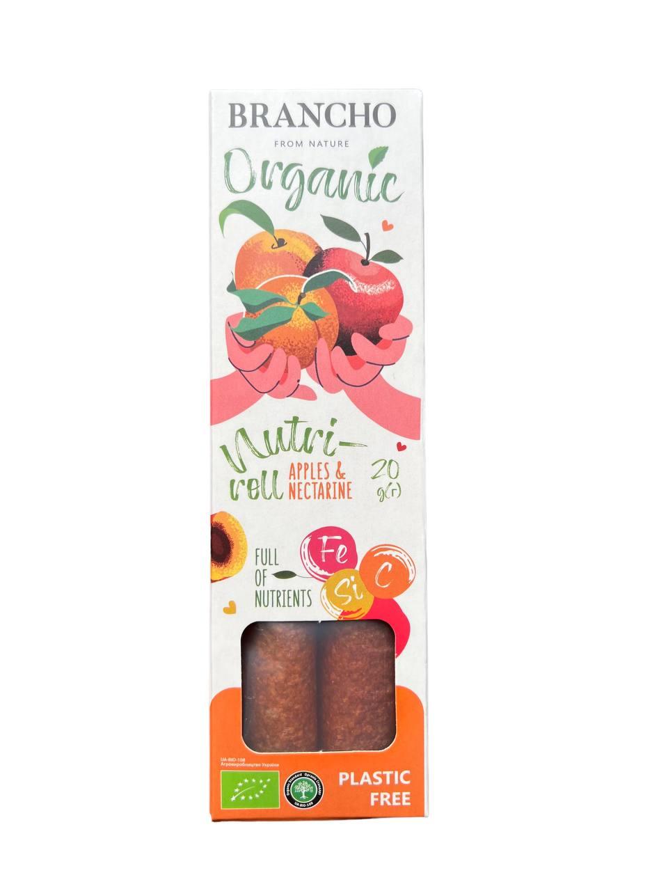 Brancho Organic fruit-roll APPLE NECTARINE