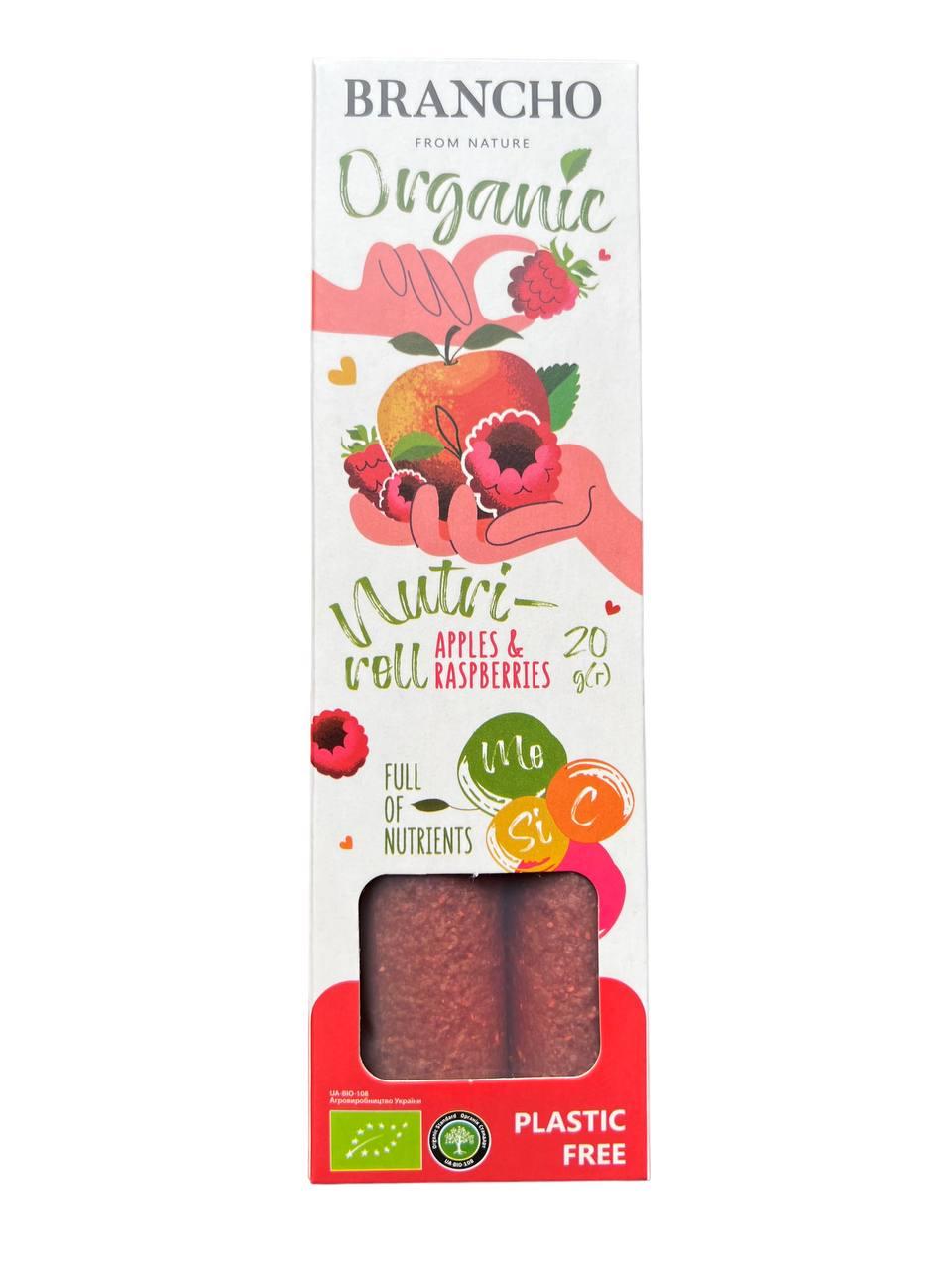 Brancho Organic fruit-roll APPLE RASPBERRY